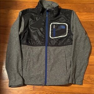 Available The North Face Gray and Black Performance Jacket kids jacket boys